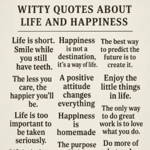 Featured image for 75 Witty Quotes About Life Happiness 2026