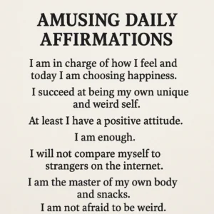 Featured image for 50 Amusing Daily Affirmations to Spark Joy 2026