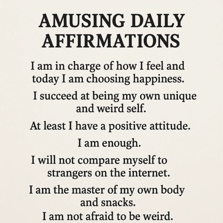 Featured image for 50 Amusing Daily Affirmations to Spark Joy 2026